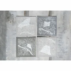 Design|Art De La Maison<Boutiques de musées Plaque de zinc Focus Paris 7e arrondissement - Toit de Paris - 12 x 12 cm