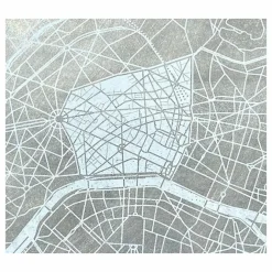 Design|Art De La Maison<Boutiques de musées Plaque de zinc Focus Paris 8e arrondissement - Toit de Paris - 12 x 12 cm