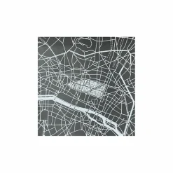 Design|Art De La Maison<Boutiques de musées Plaque de zinc Focus Paris 2e arrondissement - Toit de Paris - 12 x 12 cm