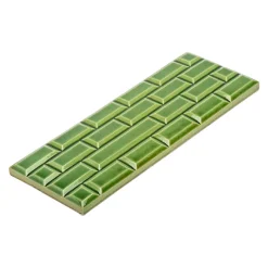 Design|Art De La Maison<Boutiques de musées Plaque Grand Rivoli grès émaillé - 25 x 9 cm - Vert Lutèce - Déjà-vu