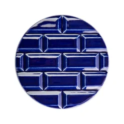 Design|Art De La Maison<Boutiques de musées Plaque Rivoli grès émaillé - ⌀ 11,5 cm - Bleu Sèvres - Déjà-vu