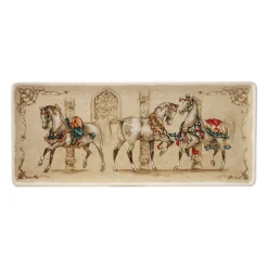 Boutiques de musées Plat à cake - Chevaux du vent 36x15,5cm - Faïencerie de Gien Best