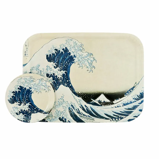 Art De La Table<Boutiques de musées Plateau Katsushika Hokusai - La grande vague - 27x20 cm
