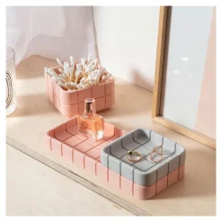 Boutiques de musées Plateau/vide-poche Rose Miami - Block Design Outlet