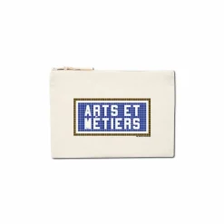 Boutiques de musées Pochette imprimée Arts et Métiers - Écrue Discount