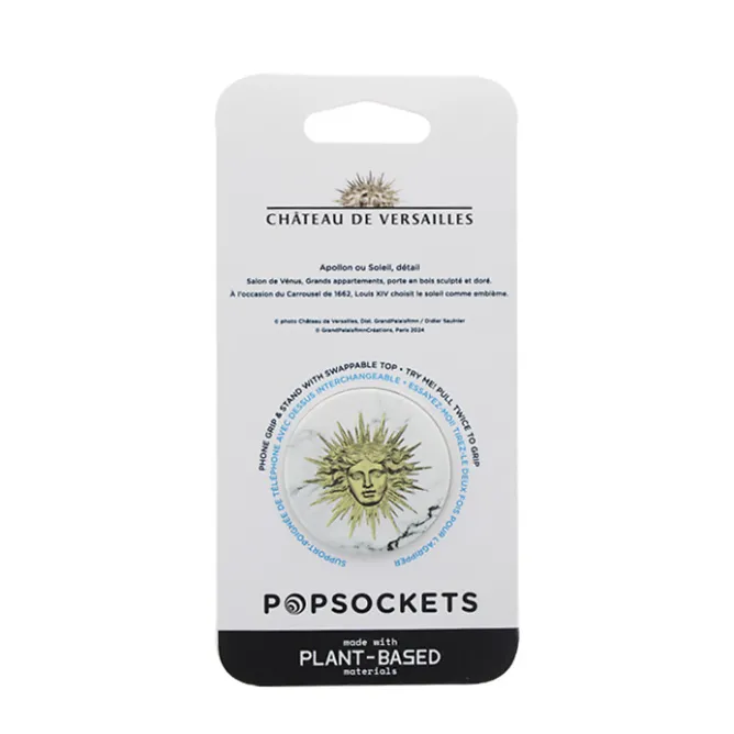 High-Tech<Boutiques de musées Poignée/support de téléphone Emblème Versailles Marbré blanc - PopSockets