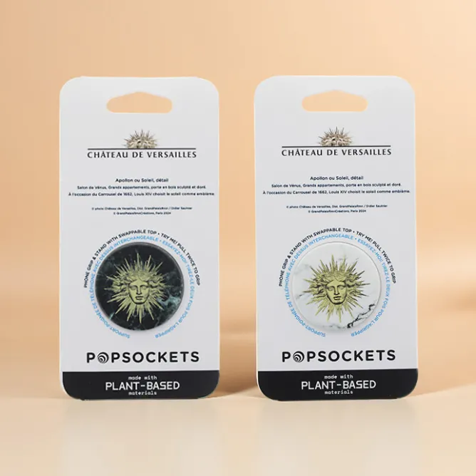 High-Tech<Boutiques de musées Poignée/support de téléphone Emblème Versailles Marbré blanc - PopSockets