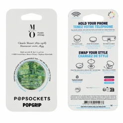 High-Tech<Boutiques de musées Poignée/support pour téléphone Claude Monet - Le Bassin aux nymphéas, harmonie verte - PopSockets