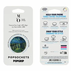 High-Tech<Boutiques de musées Poignée/support pour téléphone Vincent van Gogh - La nuit étoilée - PopSockets
