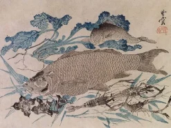 Boutiques de musées Poissons, écrevisse et fleurs (toiles encadrées) Online