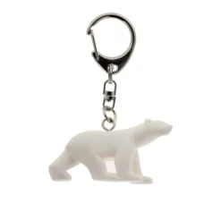 Habits Et Accessoires<Boutiques de musées Porte-clés Ours blanc Pompon