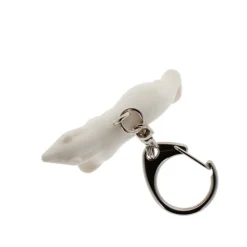 Habits Et Accessoires<Boutiques de musées Porte-clés Ours blanc Pompon