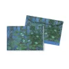 Boutiques de musées Porte-documents avec bouton pression Claude Monet - Nymphéas bleus