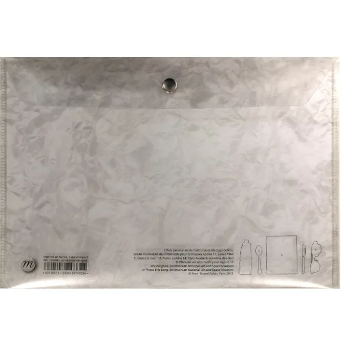 Chemises Et Sous-Chemises<Boutiques de musées Porte-documents avec bouton pression Apollo 11 - A5