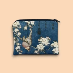 Accessoires<Boutiques de musées Porte-monnaie Katsushika Hokusai - Bouvreuil et cerisier - 13x10 cm