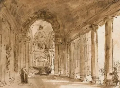 Boutiques de musées Portique de la villa Albani (panneaux acryliques) Outlet