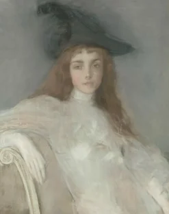 Boutiques de musées Portrait de jeune fille au chapeau noir (panneaux aluminium) New