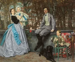 Boutiques de musées Portrait de la famille du marquis de M., dit aussi Le Marquis et la marquise de Miramon et leurs enfants (détail), 1865 (panneaux aluminium) Online
