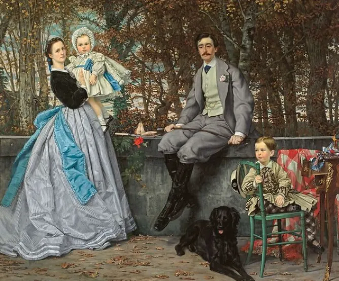 Boutiques de musées Portrait de la famille du marquis de M., dit aussi Le Marquis et la marquise de Miramon et leurs enfants (détail), 1865 (panneaux aluminium) Online