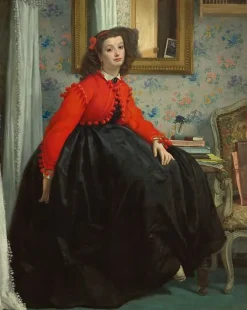Boutiques de musées Portrait de Mlle L.L' (détail), 1864 (toiles sur châssis) Online