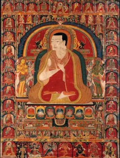 Panneaux Aluminium|Toiles Encadrées<Boutiques de musées Portrait de Onpo Lama Rinpoche (1251-1296) et les Arhats (panneaux aluminium)
