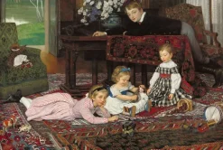 Boutiques de musées Portrait des quatre enfants d'Émile Gaillard, 1868 (toiles sur châssis) New