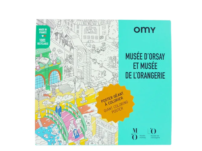 Boutiques de musées Poster géant à colorier Musées d'Orsay et de l'Orangerie - OMY Sale
