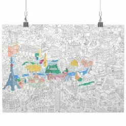Boutiques de musées Poster géant à colorier - Paris