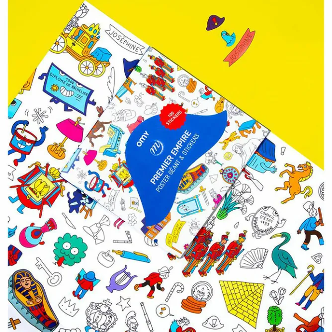 Boutiques de musées Poster géant à décorer et stickers Premier Empire - OMY Sale