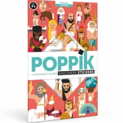 Loisirs Créatifs<Boutiques de musées Poster pédagogique Mythologie + 38 stickers - Poppik