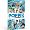Loisirs Créatifs<Boutiques de musées Poster pédagogique Personnages célèbres + 44 stickers - Poppik