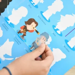 Loisirs Créatifs<Boutiques de musées Poster pédagogique Personnages célèbres + 44 stickers - Poppik