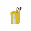 Boutiques de musées Pot à crayons en plastique Taille-crayon Jaune - Balvi