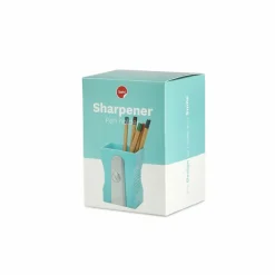 Design|Accessoires De Bureau<Boutiques de musées Pot à crayons en plastique Taille-crayon Turquoise - Balvi