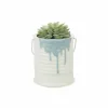 Design|Art De La Maison<Boutiques de musées Pot de fleur en céramique Peinture bleue - Balvi