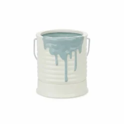 Design|Art De La Maison<Boutiques de musées Pot de fleur en céramique Peinture bleue - Balvi