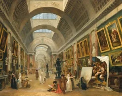 Boutiques de musées Projet d'aménagement de la Grande Galerie du Louvre en 1796 (panneaux aluminium) Hot