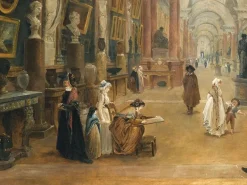 Affiches D'Art Encadrées|Toiles Sur Châssis<Boutiques de musées Projet d'aménagement de la Grande Galerie du Louvre en 1796 (affiches d'art encadrées)
