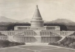 Boutiques de musées Projet de monument funéraire commémoratif de la défense de Paris (toiles encadrées) Discount