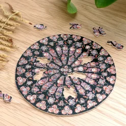 Loisirs Créatifs<Boutiques de musées Puzzle d'art en bois 80 pièces Rosace Notre-Dame de Paris