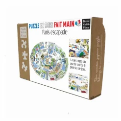 Loisirs Créatifs|Jeux<Boutiques de musées Puzzle Jeu de l'oie en bois 34 pièces Paris escapade - Puzzle Michèle Wilson