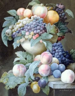 Affiches D'Art Encadrées<Boutiques de musées Raisins dans une coupe (affiches d'art encadrées)