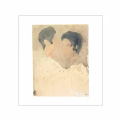 Affiches Et Reproductions<Boutiques de musées Reproduction Auguste Rodin - Deux profils cambodgiens