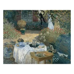 Affiches Et Reproductions<Boutiques de musées Reproduction Claude Monet - Le déjeuner, vers 1873 - 24x30cm