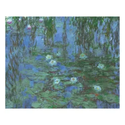 Affiches Et Reproductions<Boutiques de musées Reproduction Claude Monet - Nymphéas bleus, entre 1916 et 1919 - 24x30cm