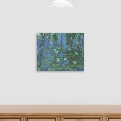 Affiches Et Reproductions<Boutiques de musées Reproduction Claude Monet - Nymphéas bleus, entre 1916 et 1919 - 24x30cm