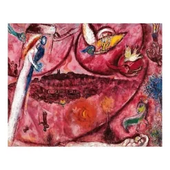 Affiches Et Reproductions<Boutiques de musées Reproduction Marc Chagall - Cantique des cantiques III, 1960 - 24x30cm