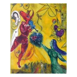 Affiches Et Reproductions<Boutiques de musées Reproduction Marc Chagall - La danse, 1950-1952 - 24x30cm