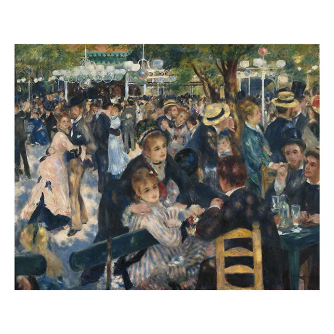 Boutiques de musées Reproduction Pierre-Auguste Renoir - Bal du Moulin de la Galette, 1876 - 24x30 cm Outlet