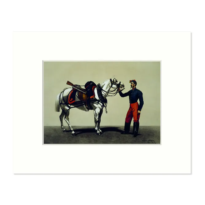 Affiches Et Reproductions<Boutiques de musées Reproduction sous Marie-Louise Charles Édouard Armand-Dumaresq - Armée de ligne. Train des équipages. 1861